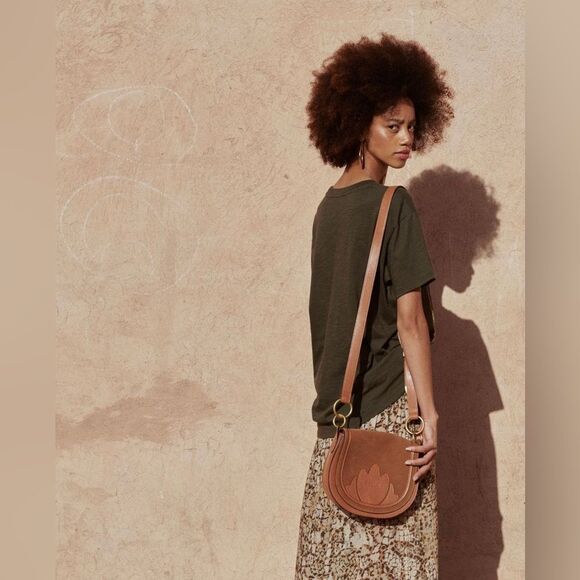 Spell Vista Crossbody Leather/ Suade Bag in Brown NWT - Picture 3 of 10